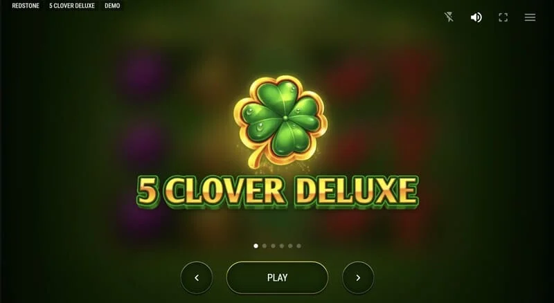 5 Clover Deluxe - メインメニュー